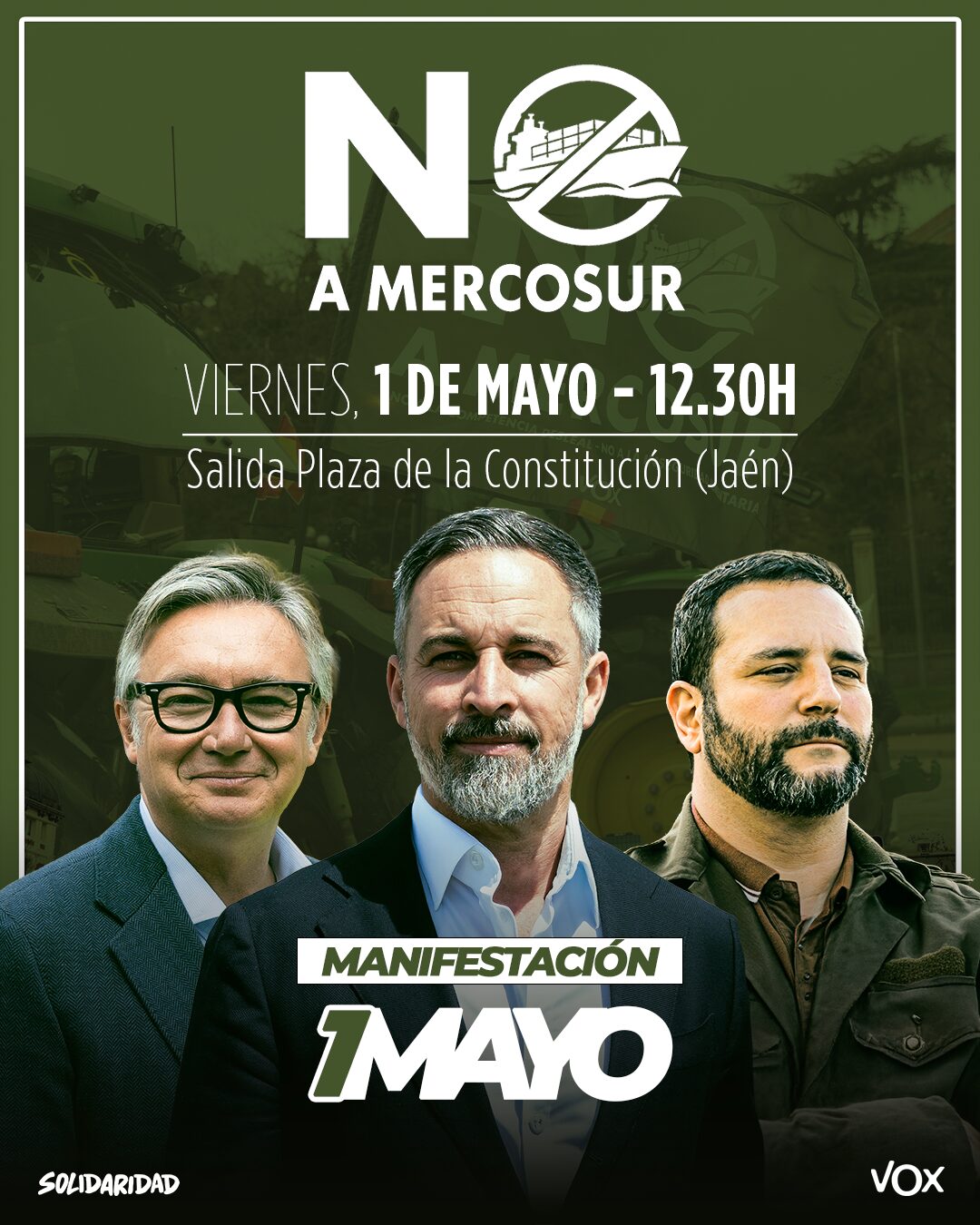Solidaridad traslada el 1 de mayo a Jaén para defender al sector primario español frente a Mercosur